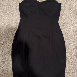 Zara Black Strapless Dress